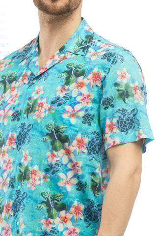 Linnen Overhemd - Turquoise