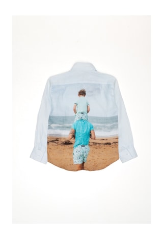 Linnen Overhemd - Hemelsblauw