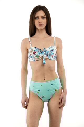Bikini - Wit en Turquoise