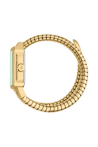 Montre à quartz en acier Vera - Doré et vert