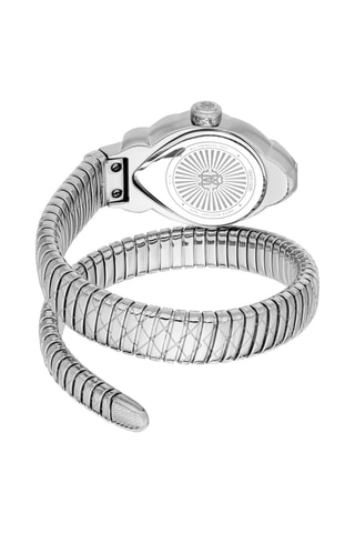 Montre à quartz en acier Fiaba - Argenté et bleu marine