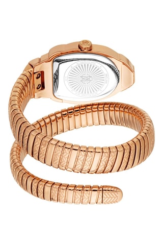 Montre à quartz en acier - Doré rose et kaki