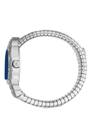 Montre à quartz en acier - Argenté et bleu marine