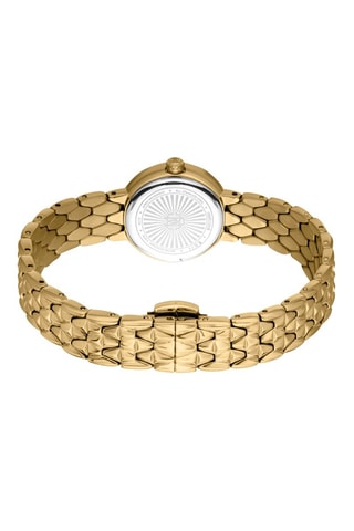 Montre à quartz en acier - Doré et vert