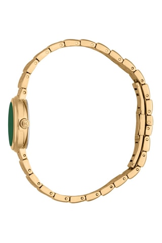 Montre à quartz en acier - Doré et vert