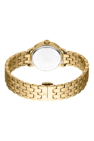 Montre à quartz en acier - Doré