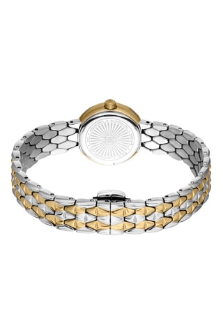 Montre à quartz en acier - Argenté et doré