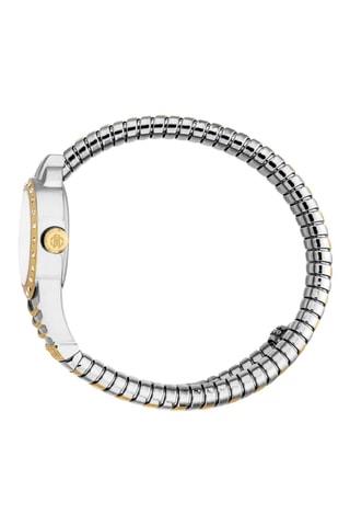 Montre à quartz en acier - Doré et argenté