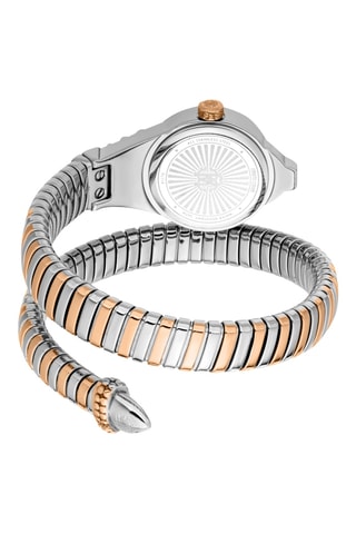 Montre à quartz en acier - Doré rose et argenté