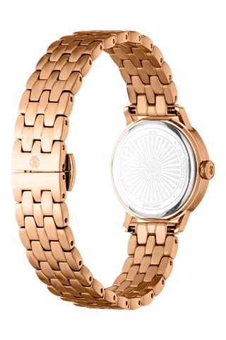 Montre à quartz en acier - Doré et vert