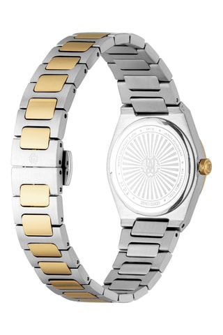 Montre à quartz en acier - Argenté et doré