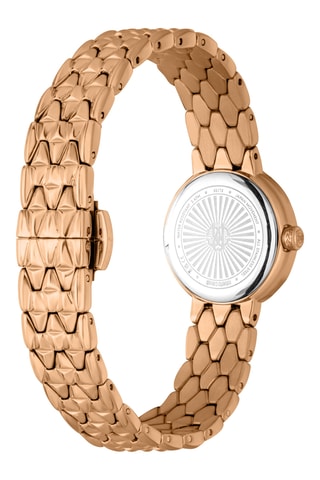 Montre à quartz en acier - Doré et vert