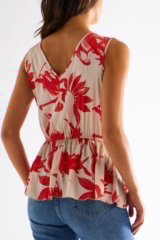 Top - Rouge et blanc