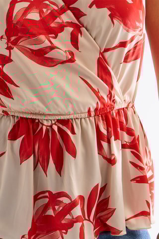 Top - Rouge et blanc