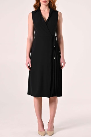 Robe portefeuille - Noir