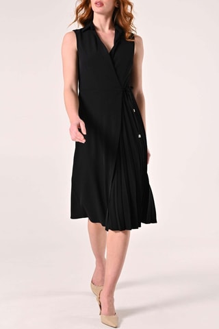 Robe portefeuille - Noir