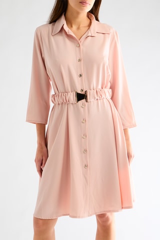 Robe chemise - Rose poudré