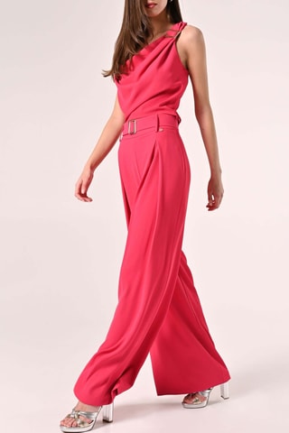 Pantalon tailla haute - Fuchsia