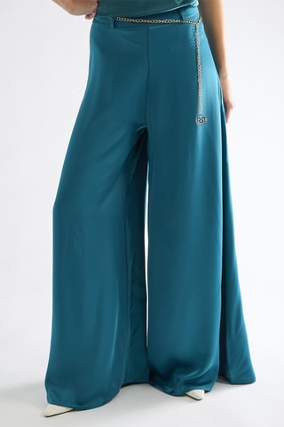 Pantalon taille haute - Vert
