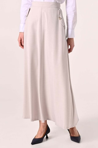 Jupe longue - Gris clair