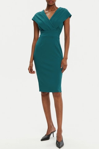 Robe fourreau - Vert canard