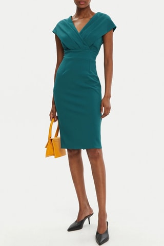 Robe fourreau - Vert canard