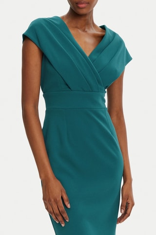 Robe fourreau - Vert canard