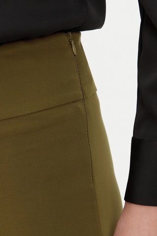 Pantalon taille haute - Kaki