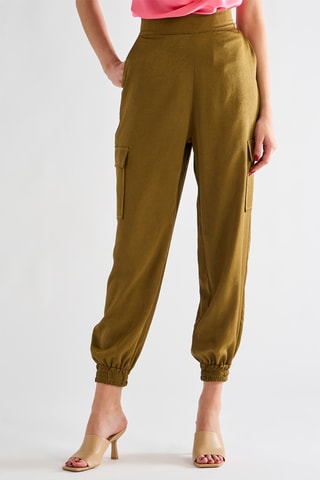 Jogging taille haute - Kaki