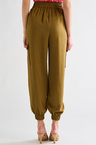 Jogging taille haute - Kaki