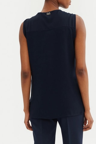 Blouse portefeuille - Bleu marine