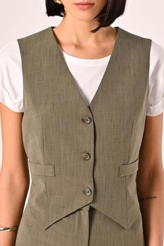 Gilet de costume - Kaki