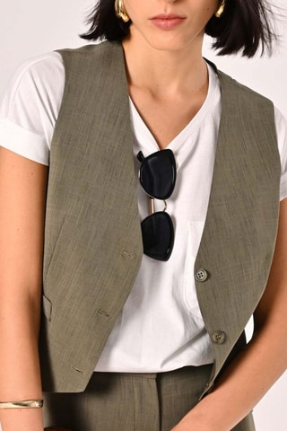 Gilet de costume - Kaki