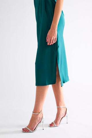 Robe midi - Vert foncé