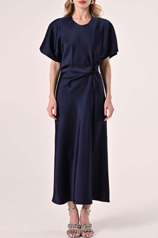 Robe midi - Bleu marine