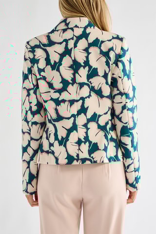 Blazer - Vert foncé et rose poudré