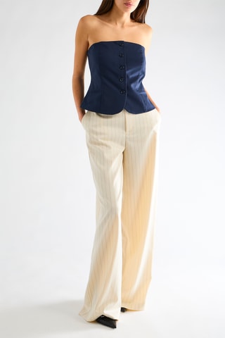 Top bustier - Bleu marine