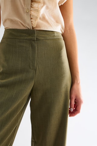 Pantalon taille haute - Kaki