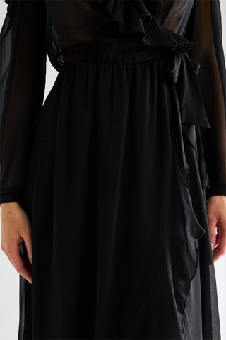 Robe portefeuille - Noir