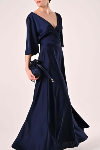 Robe longue - Bleu marine