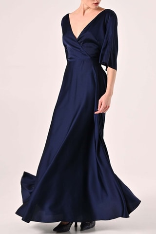 Robe longue - Bleu marine