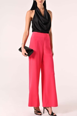 Pantalon taille haute - Fuchsia