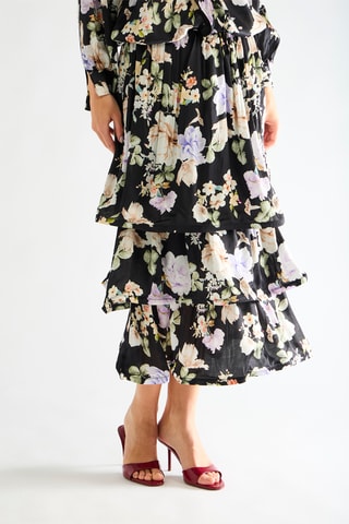 Jupe volantée - Noir