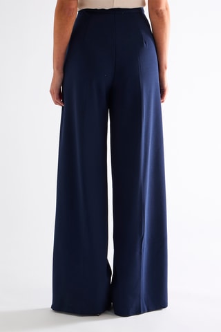 Pantalon taille haute - Bleu nuit