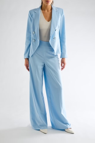 Pantalon taille haute - Ciel