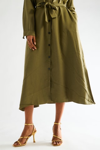 Robe chemise - Kaki