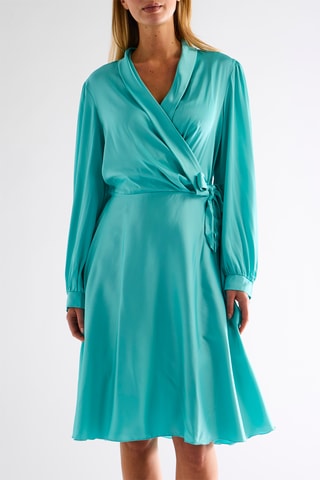 Robe portefeuille - Turquoise