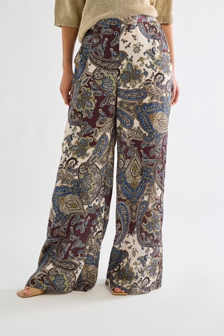 Pantalon - Marron et bleu foncé