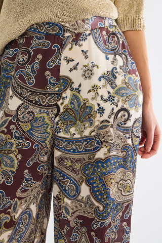 Pantalon - Marron et bleu foncé