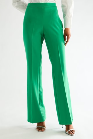 Pantalon taille haute - Vert
